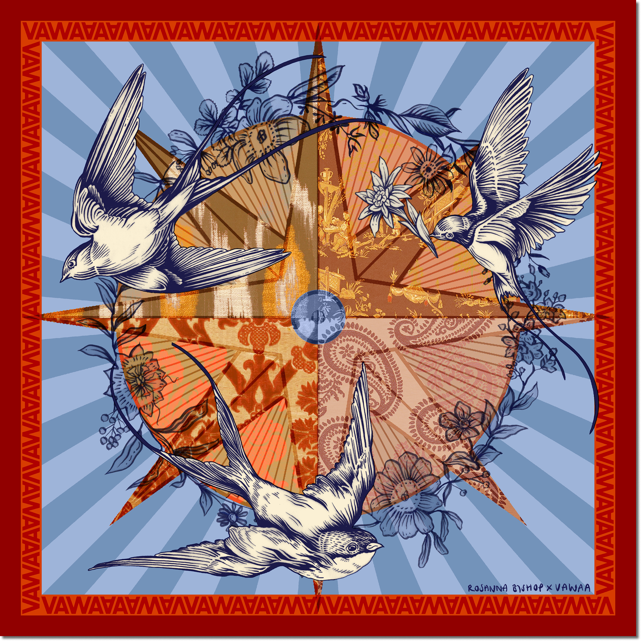 VAWAA Fabric Keepsake by Artist Rosanna Bishop